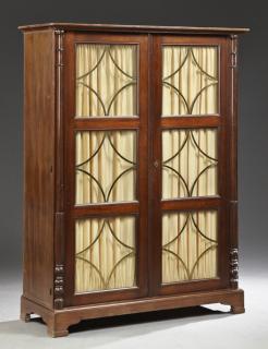 Appraisal: French Modern Carved Mahogany Bookcase early th c the stepped