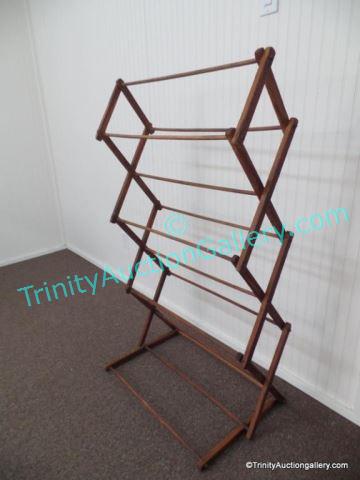 Appraisal: Antique Wooden Drying Rack Used for drying clothing inside or