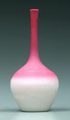 Appraisal: Peachblow bud vase satin finish New England Glass Company -