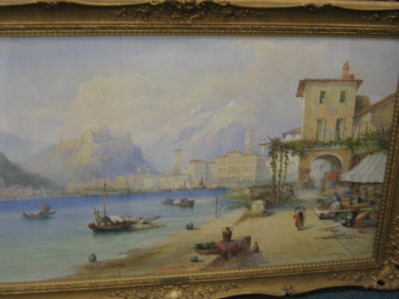 Appraisal: SYDNEY LAWRENCE AMERICAN B Mediterranean coastal scene watercolor on paper