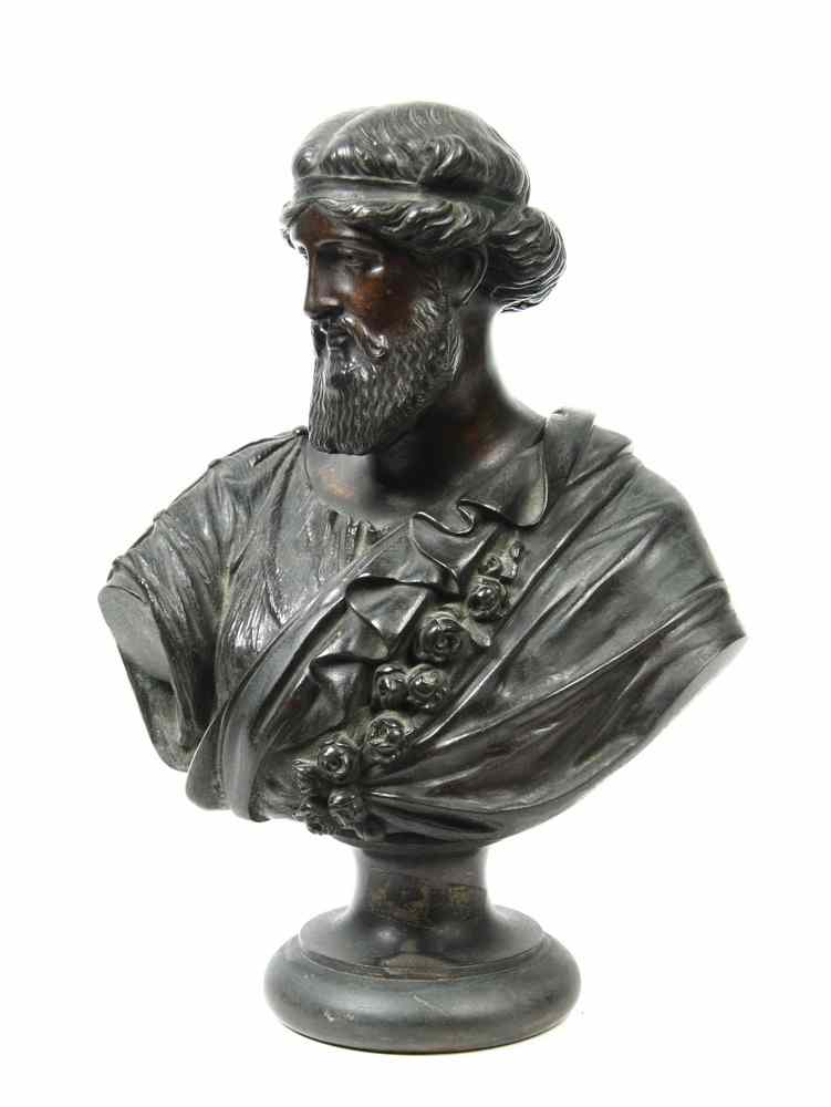 Appraisal: BRONZE SCULPTURE - Ca Grand Tour Copy of a Bust