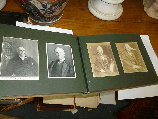 Appraisal: A VICTORIAN PHOTOGRAPH ALBUM of Notable figures Queen Victoria Gladstone