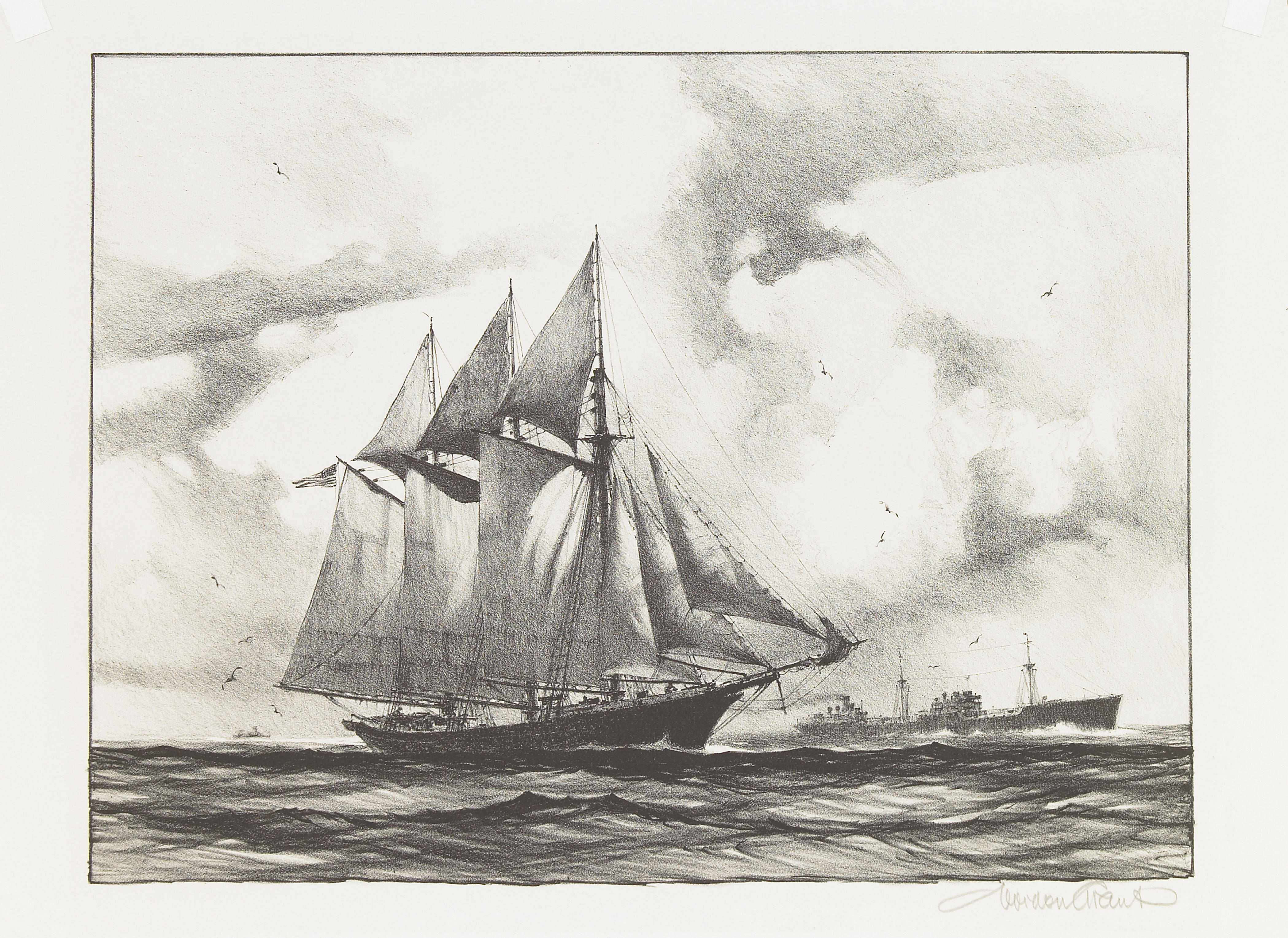 Appraisal: Gordon H Grant American - Heading for Port Home Port