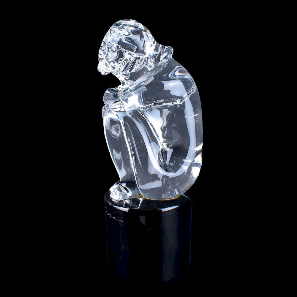 Appraisal: Loredano Rosin Italian Loredano Rosin Italian Glass sculpture Seated Girl