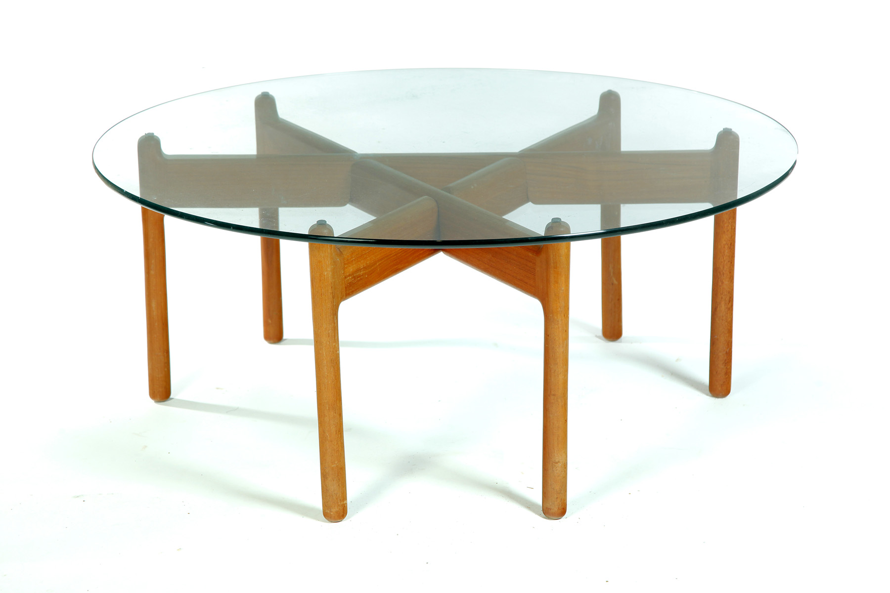 Appraisal: INTERSECTING COFFEE TABLE BY NIELS BACH Denmark mid th century