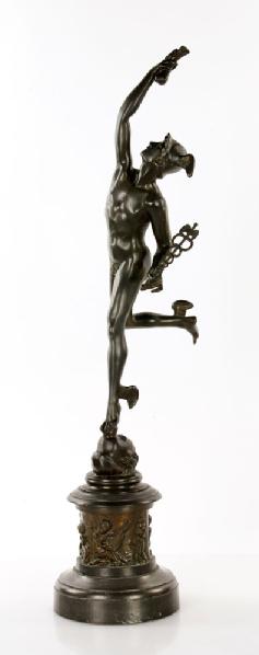 Appraisal: - th C Sculpture after Giambologna Mercury Bronzed Metal th