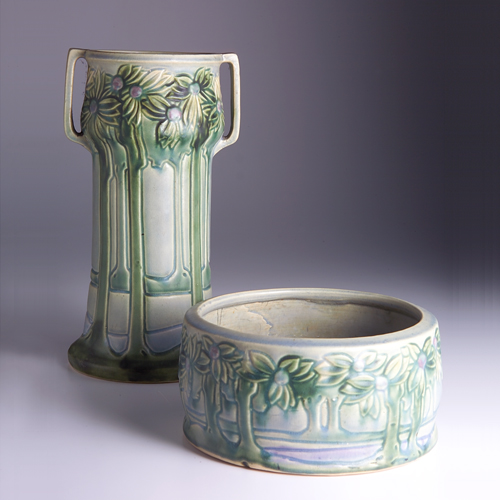 Appraisal: Two ROSEVILLE Vista pieces to include a bowl and a