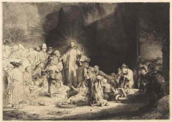 Appraisal: Rembrandt van Rijn Dutch - Christ Healing the Sick the