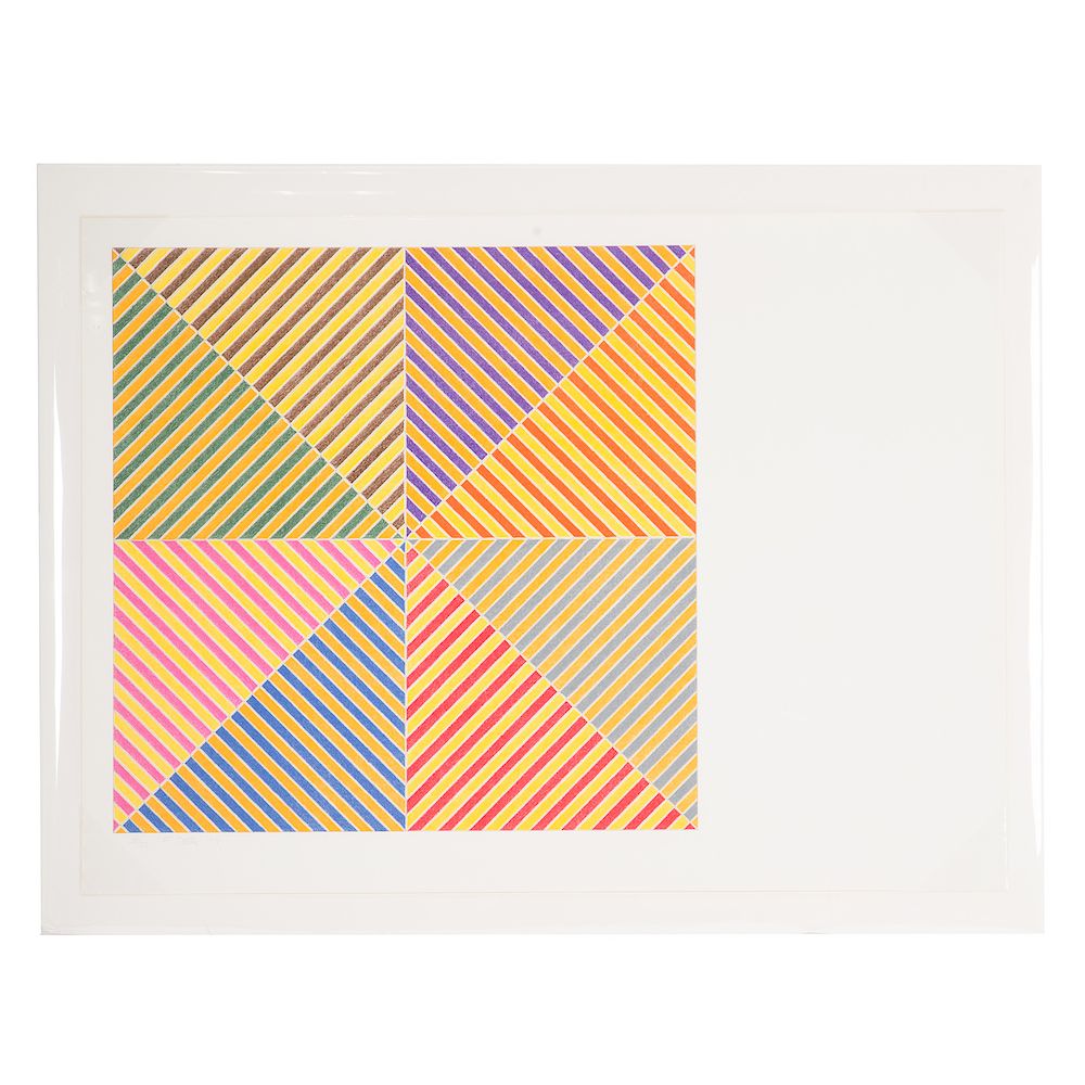 Appraisal: Frank Stella Sidi Ifni color lithograph American b From Hommage