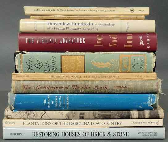 Appraisal: Eleven books on Virginia to include The Mansions of Virginia