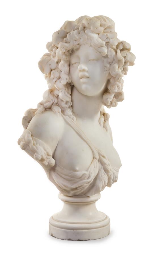 Appraisal: Sale Lot A Continental Marble Bust after joseph charles marin