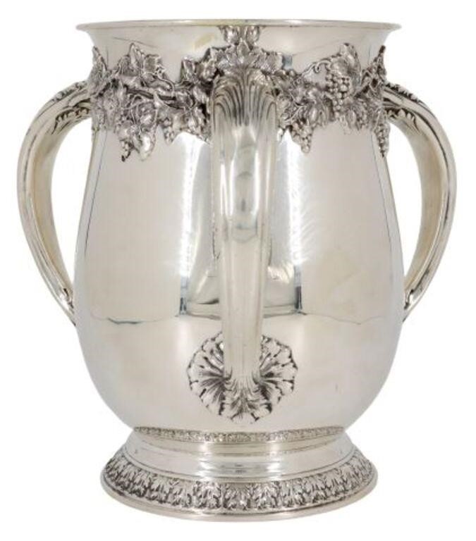 Appraisal: LARGE GORHAM STERLING THREE-HANDLED TYG LOVING CUPAmerican sterling silver tyg