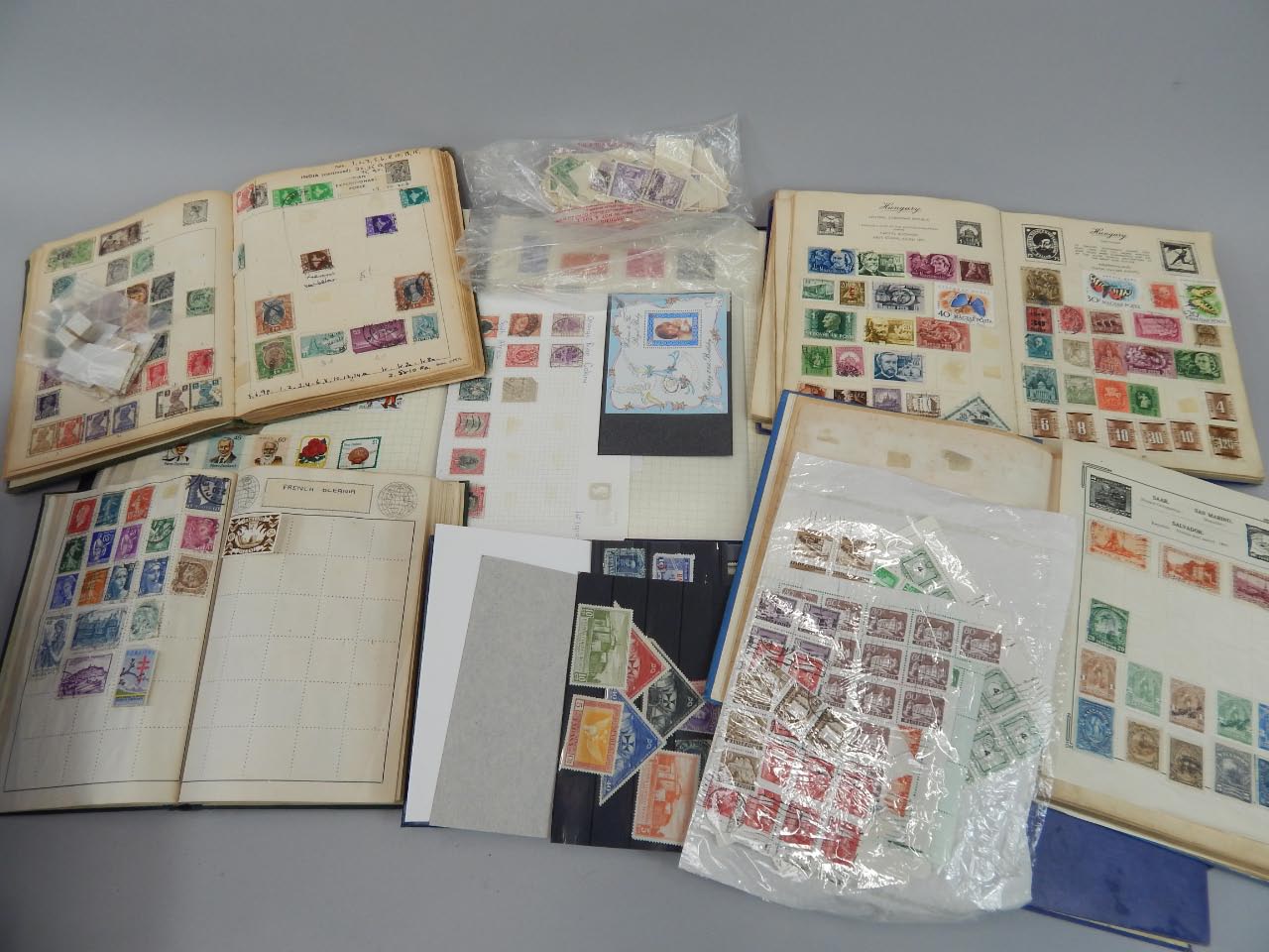 Appraisal: Miscellaneous stamps stock books loose stamps etc