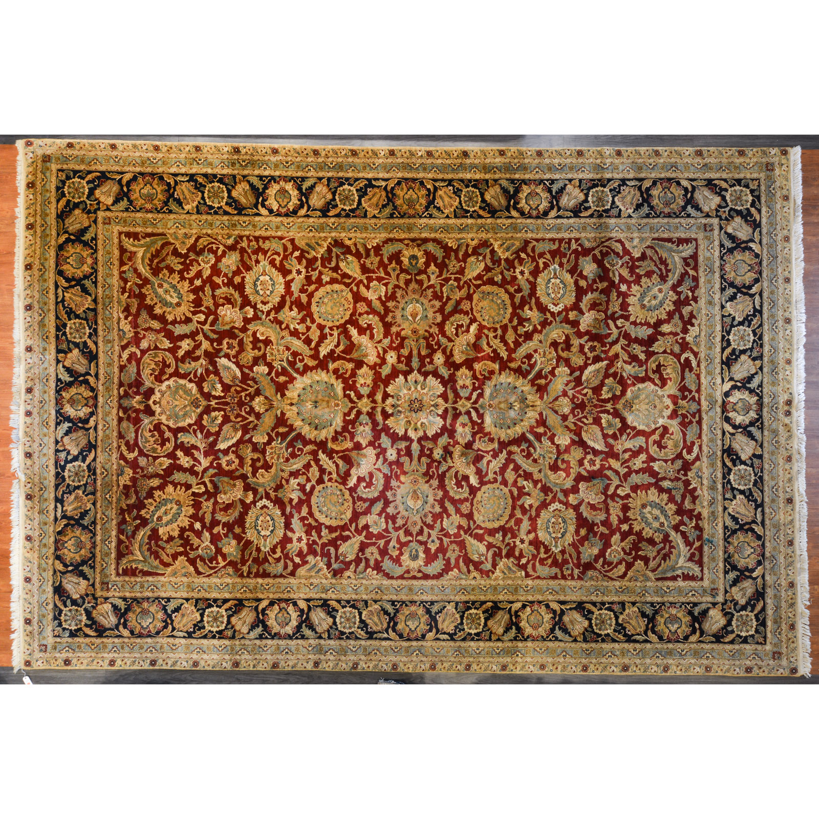 Appraisal: INDO AGRA CARPET INDIA X Modern hand-knotted wool pile