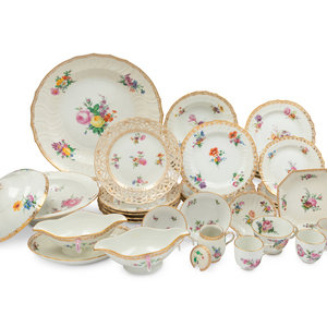 Appraisal: A Berlin K P M Porcelain Dinner Service depicting floral