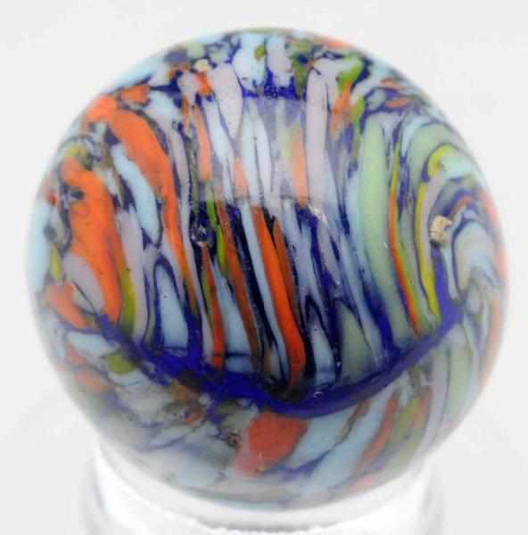 Appraisal: Christensen Agate Cobalt Guinea Marble This guinea has -degree color