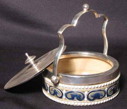 Appraisal: Doulton Lambeth covered condiment bowl H of base in PROVENANCE