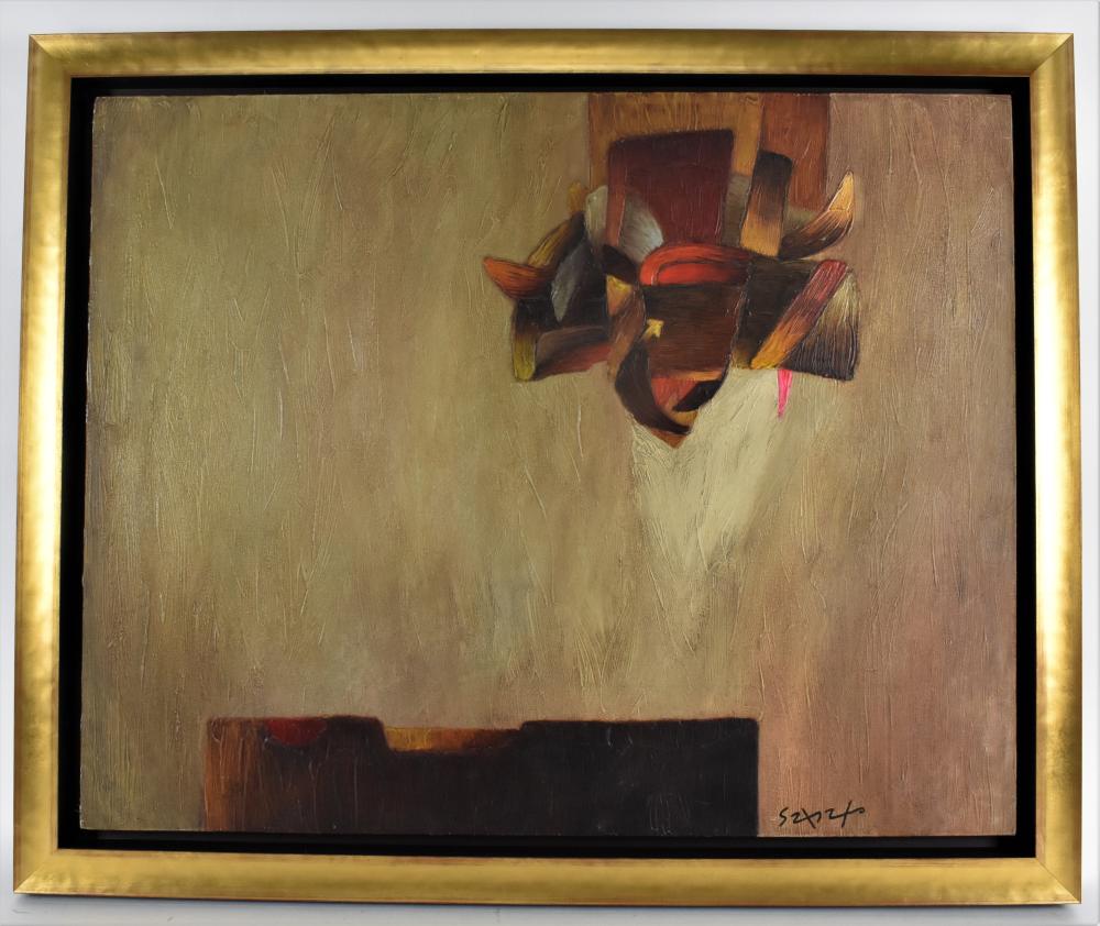 Appraisal: Untitled Abstract signed lower right Oil on Canvas by in