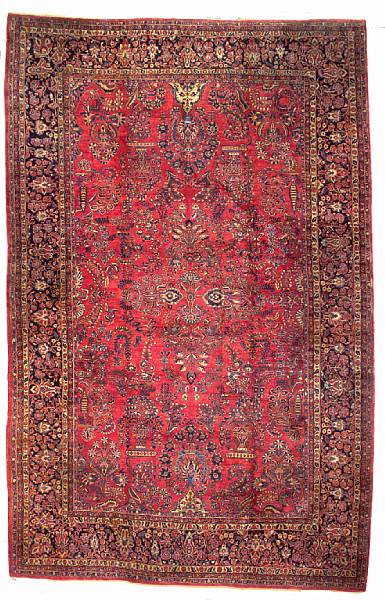 Appraisal: A Sarouk carpet Central Persia circa size approximately ft in