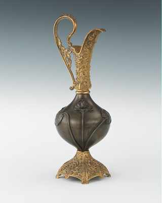 Appraisal: An Art Nouveau Bronze and D'Ore Ewer Apprx - H