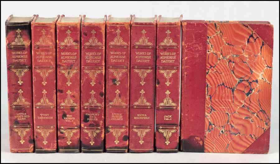 Appraisal: SIXTEEN VOLUMES OF ALPHONSE DAUDET'S NOVELS ROMANCES AND WRITINGS Fred