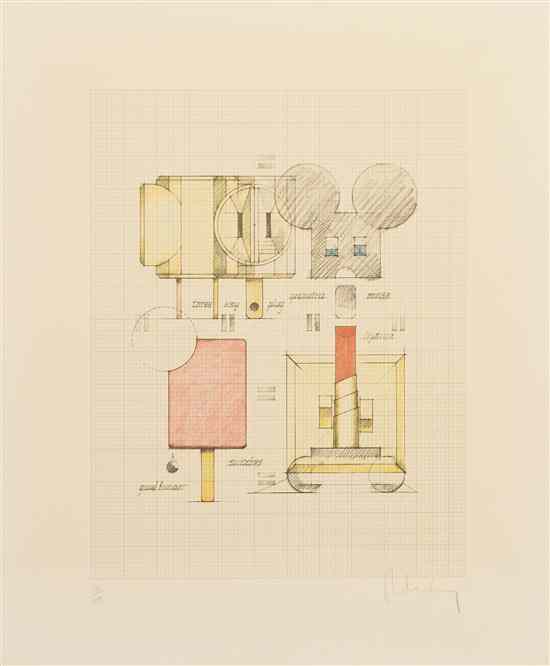 Appraisal: Claes Oldenburg American b System of Iconography - plug mouse