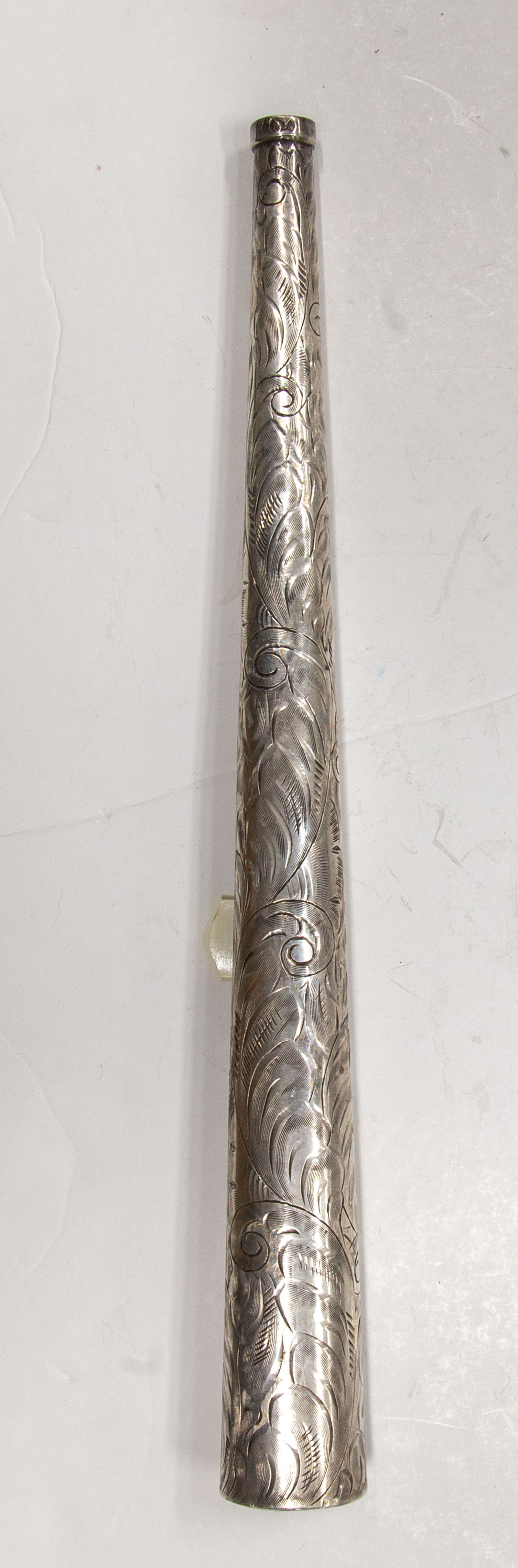 Appraisal: SCHOFIELD ENGRAVED STERLING SILVER PARASOL HANDLE Baltimore early th century