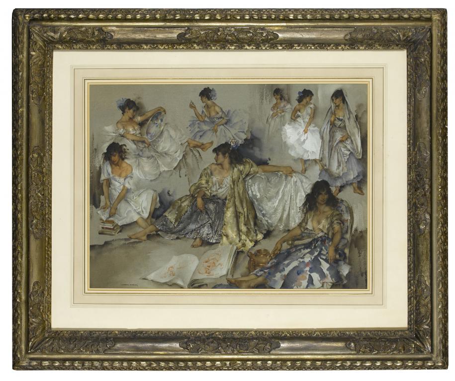 Appraisal: SIR WILLIAM RUSSELL FLINT RA PRWS RSW - VARIATIONS IV