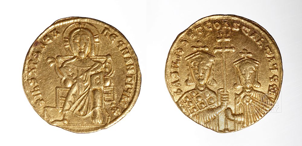 Appraisal: Byzantine Basil I Constantinople Gold Solidus - g Originally Listed