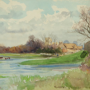 Appraisal: Thomas Noel Smith British - Spring at Ringwood Hampshire watercolor