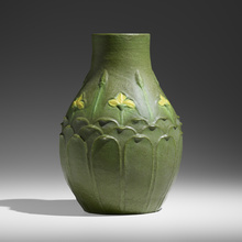 Appraisal: Florence Liley for Grueby Faience Company RARE AND LARGE VASE