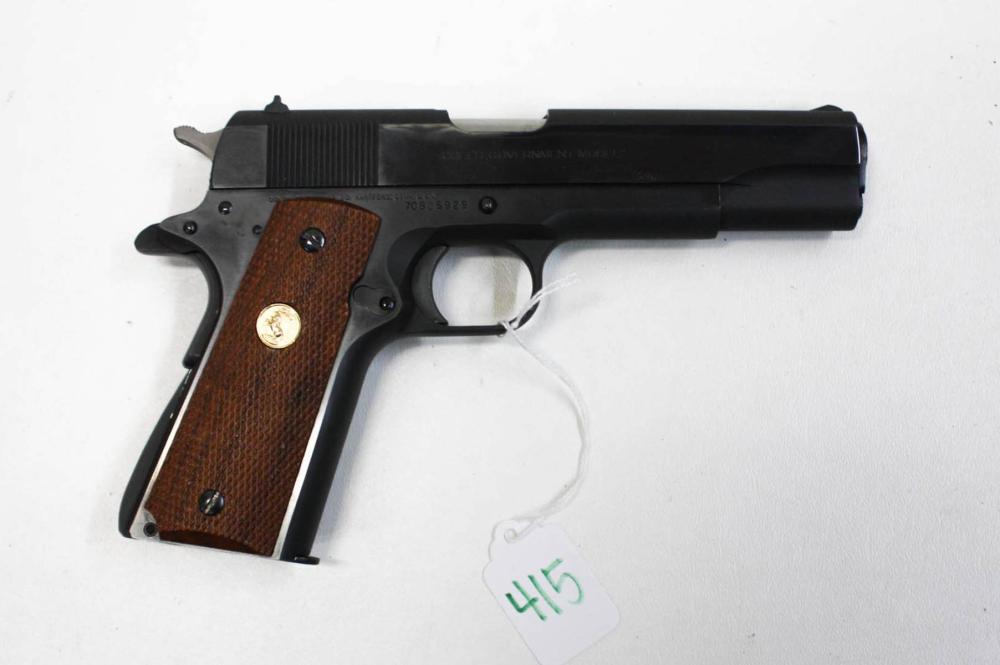 Appraisal: COLT MARK IV SERIES GOVERNMENT MODEL SEMI AUTOMATIC PISTOL acp