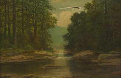 Appraisal: Albert Francis King American - Mountain Stream Oil on canvas