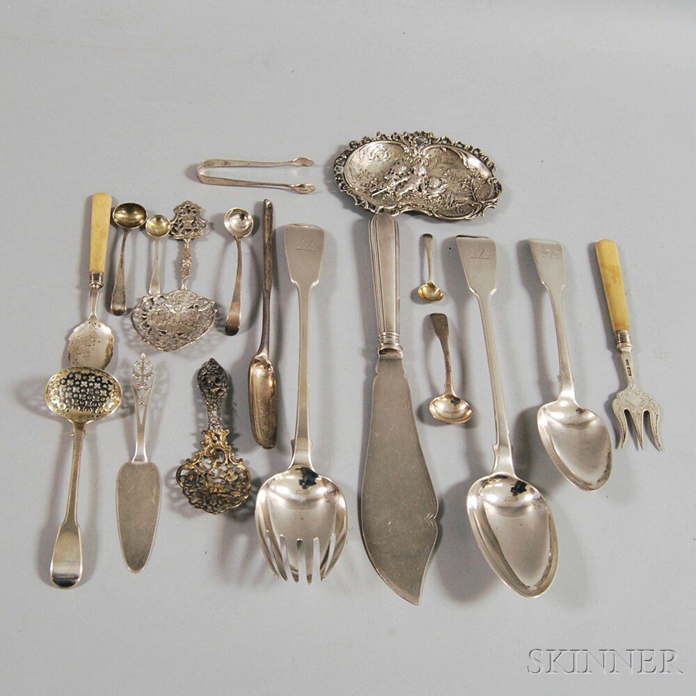 Appraisal: Group of Mostly English and Continental Silver including an English