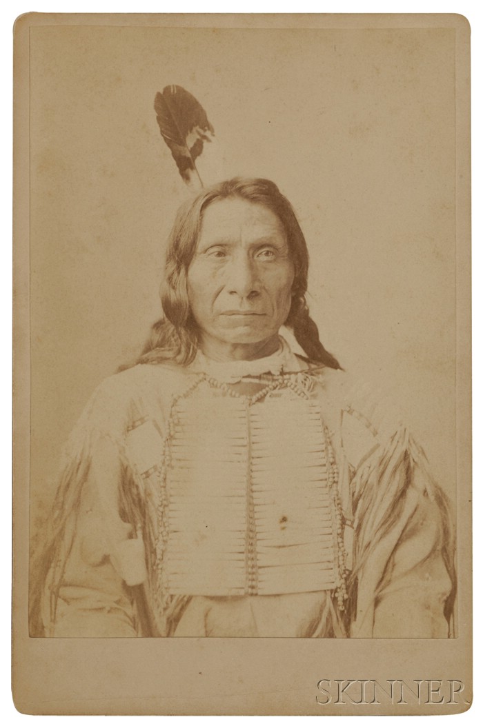 Appraisal: Cabinet Card of Famous Lakota Chief Red Cloud written on