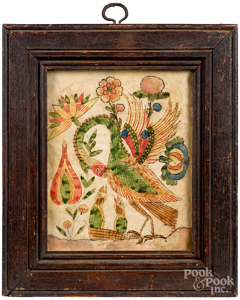 Appraisal: Johann Heinrich Otto fraktur Johann Heinrich Otto Southeastern Pennsylvania active