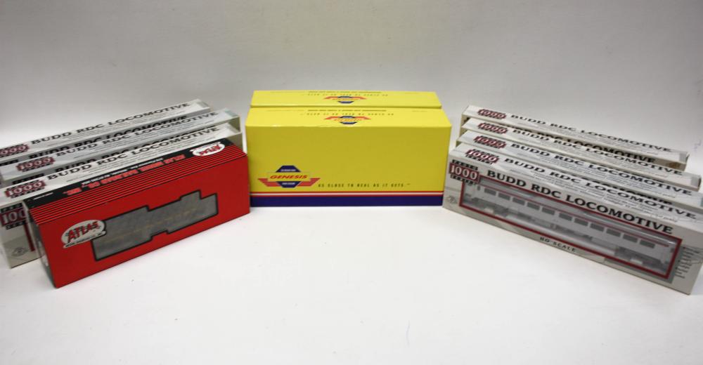 Appraisal: COLLECTION OF TEN HO GAUGE MODEL RAILROAD ENGINES CARS including