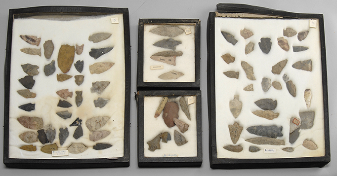 Appraisal: MORE THAN EIGHTY AMERICAN NATIVE ARTIFACTS Spear points and arrow