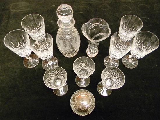 Appraisal: Waterford twelve signed pieces including six water goblets '' h