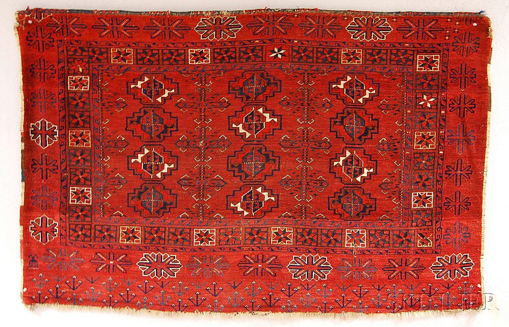 Appraisal: Kizil-Ayak Chuval West Turkestan late th century minor corner gouges