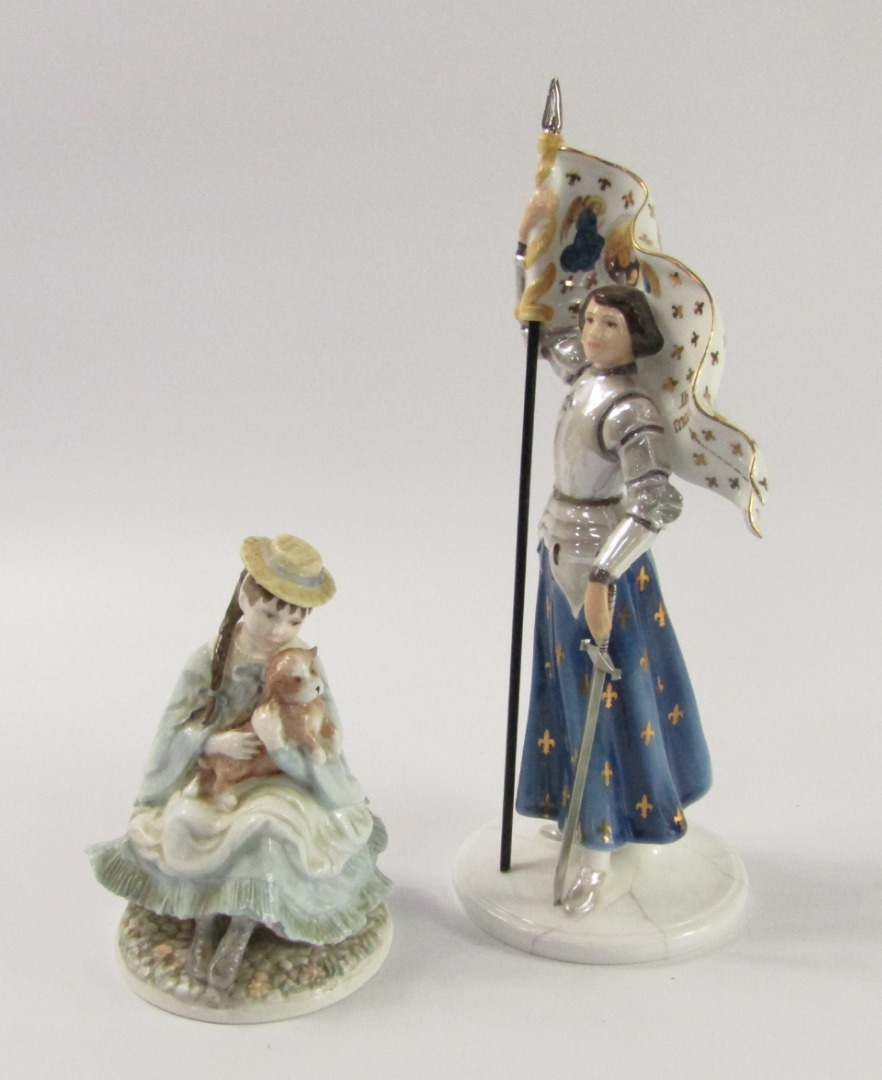 Appraisal: A Coalport figure modelled as Joan of Arc limited edition