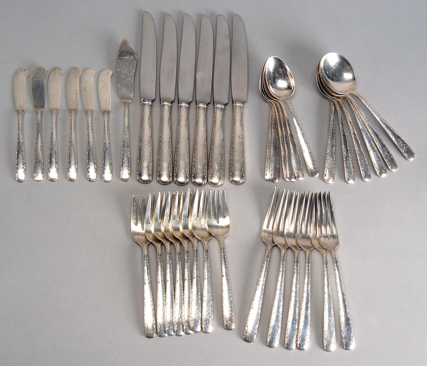 Appraisal: PARTIAL STERLING SILVER FLATWARE SET BY GORHAM MFG CO in