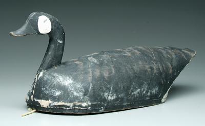 Appraisal: Canada goose decoy canvas and wire attributed to Mannie Haywood