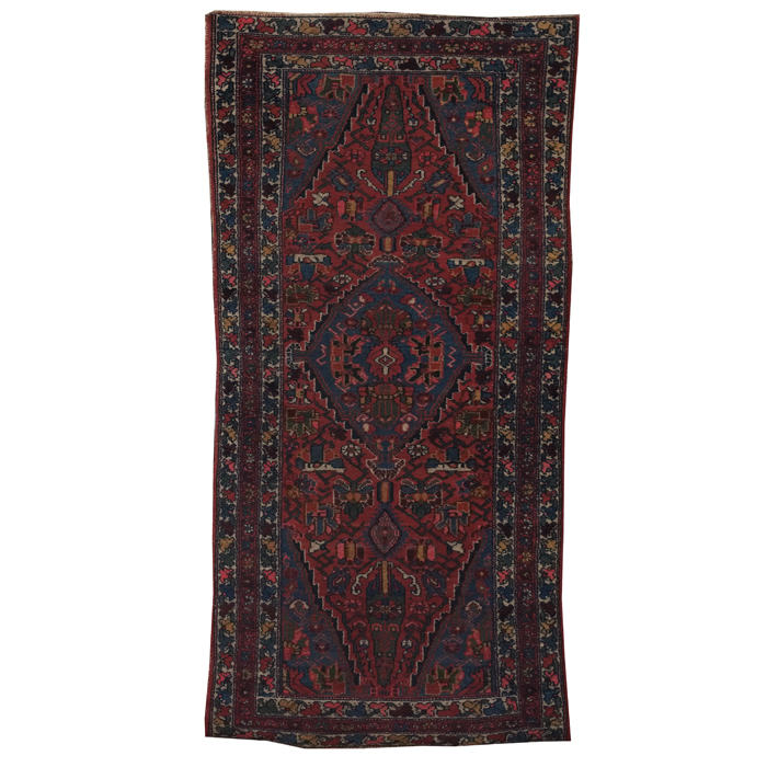 Appraisal: Persian Bakhtiar rug c floraldesign with a central medallion somewear