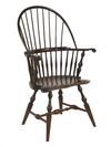 Appraisal: WALLACE NUTTING WINDSOR CHAIR - Cage Back Ash and Maple