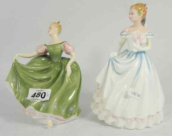 Appraisal: Royal Doulton Figures Michele HN and Claire HN both seconds