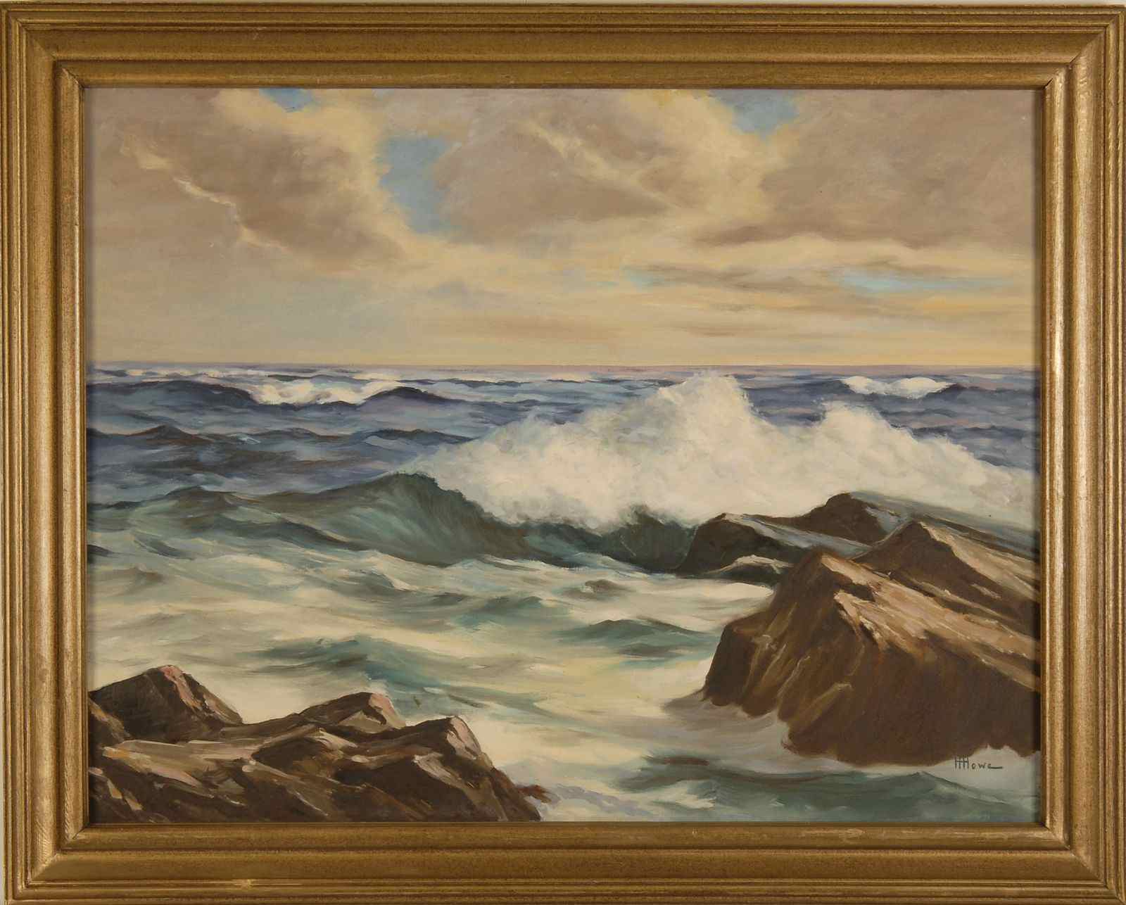 Appraisal: HARRY HAMBRO HOWEAmerican - Maine seascape Signed lower right H