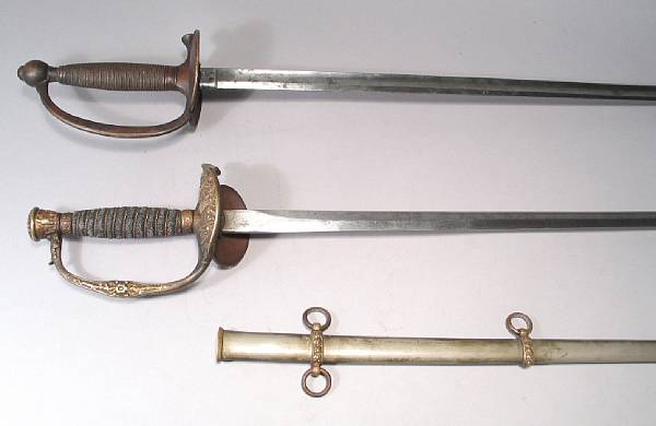 Appraisal: A lot of two U S military swords Comprising A