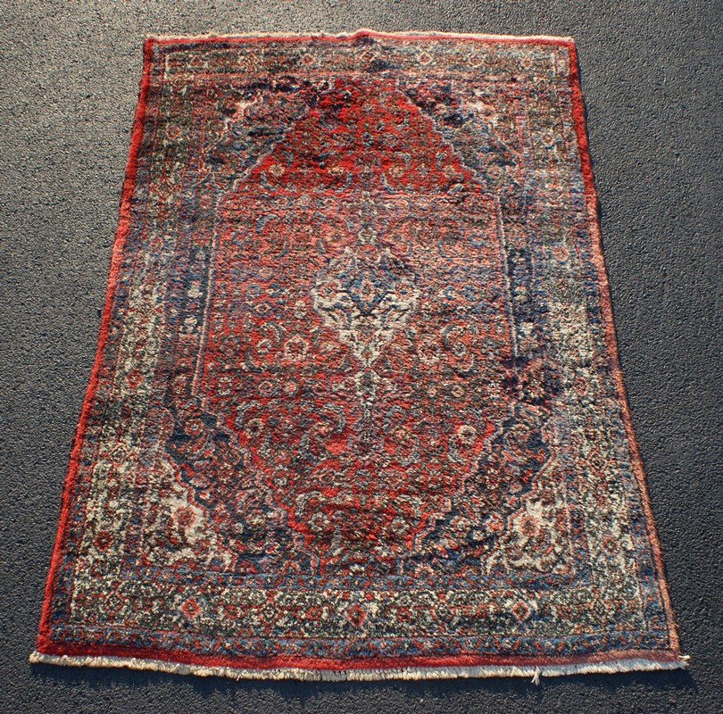 Appraisal: Hamadan Carpet x some moth damage