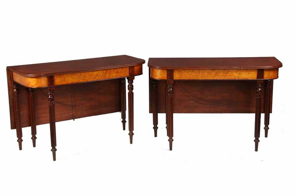 Appraisal: DINING TABLE - Ca - Baltimore fine Sheraton mahogany and